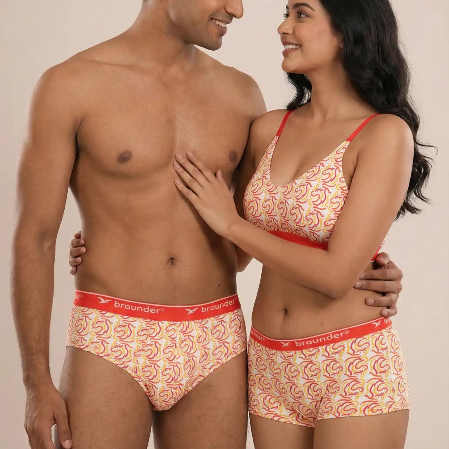 Comfortable Spiral Fusion- Ladies Bralette, Ladies knickers, Men