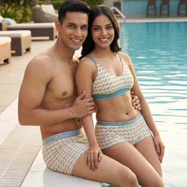 Super Soft Floral- Man Boxer, Ladies Bralette, Ladies Knickers